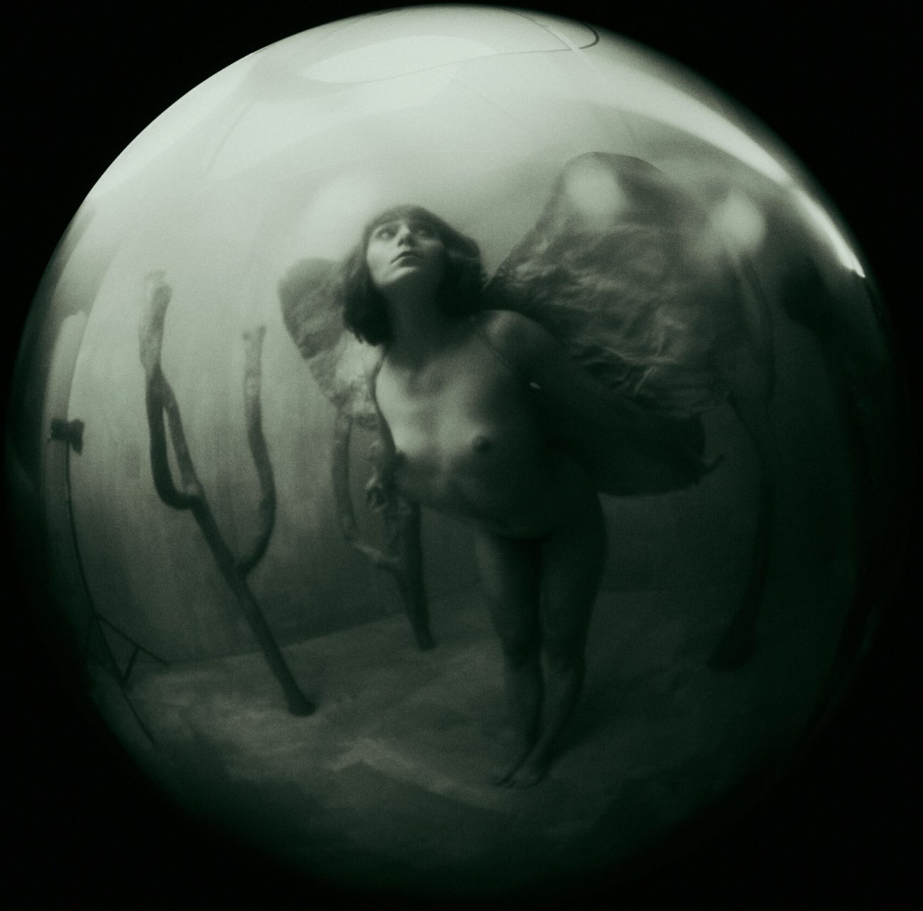 Ein Fish-Eye Portrait in einer mystischen Kulisse.
